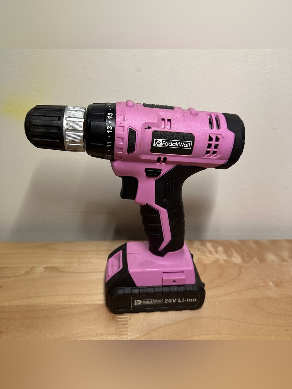 Fadarwalt 20V Li-ion Cordless Drill Driver - Pink